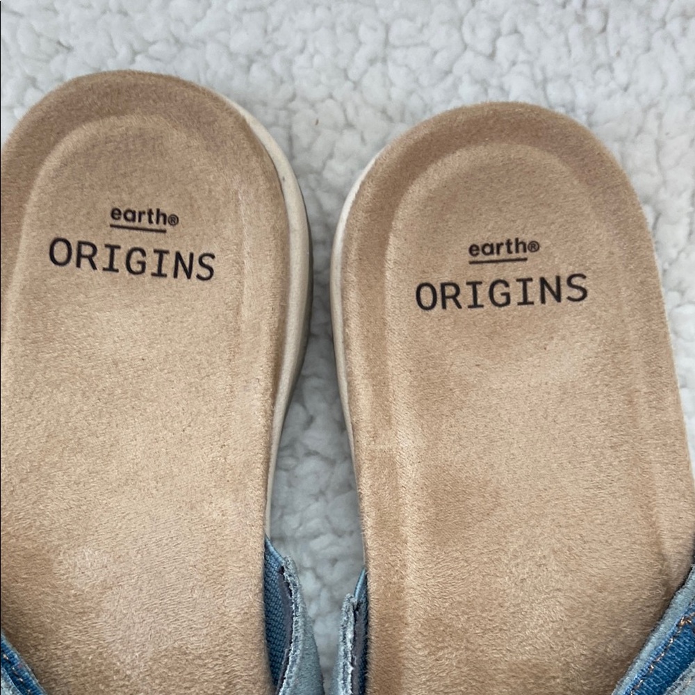 Earth Origins Morrocan Blue Sandals with Adjustable Straps Size 7 EUC - Picture 2 of 5